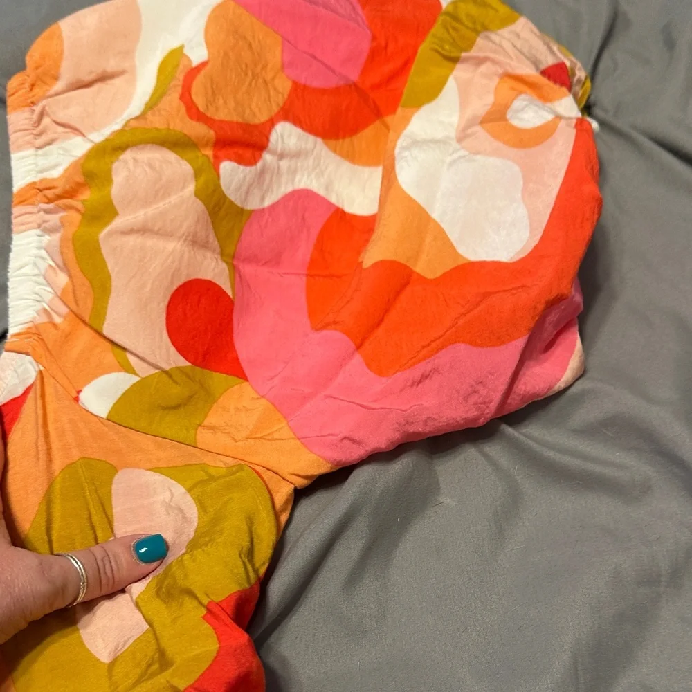 Multi-Color Puff Sleeve Sundress - Picture 3 of 6